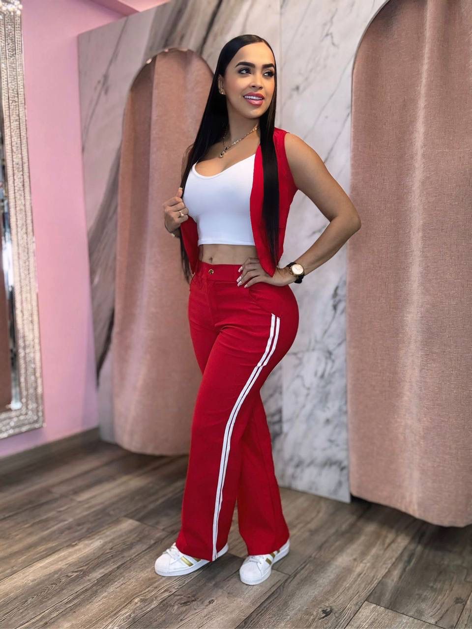 ️Nuevo Set CHIC FLEX 💥 Pantalón + Chaqueta + Top