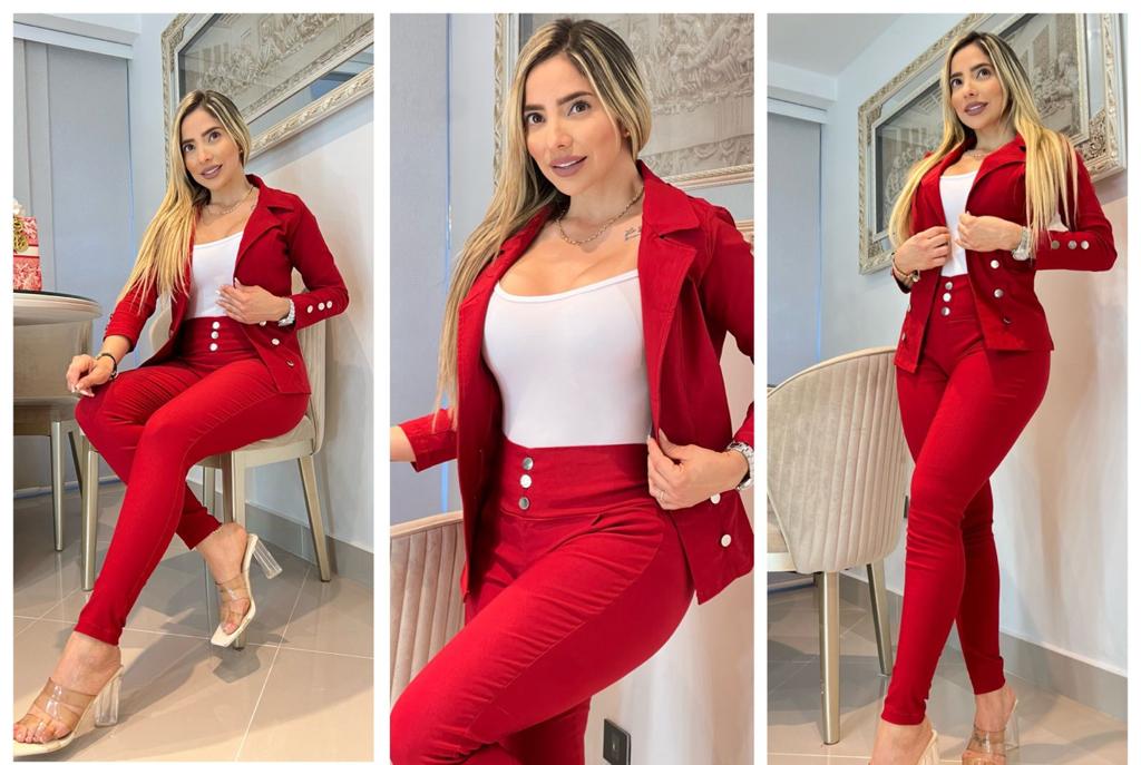 ️Nuevo Set CHIC LUX💥 Pantalón + Chaqueta + Top