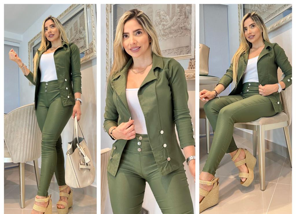 ️Nuevo Set CHIC LUX💥 Pantalón + Chaqueta + Top
